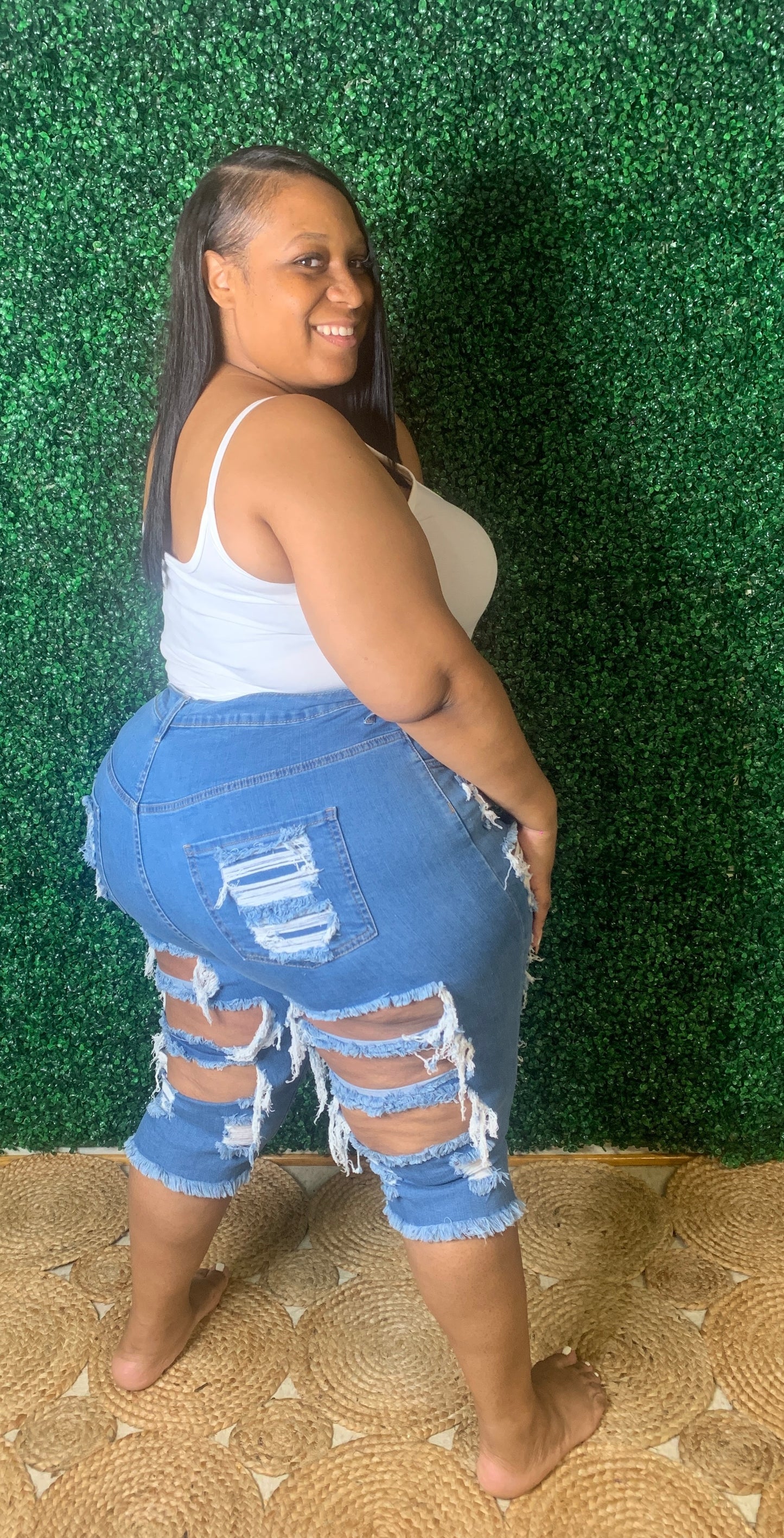 Knee Length Rip-Stars - Chris Nicole Collection