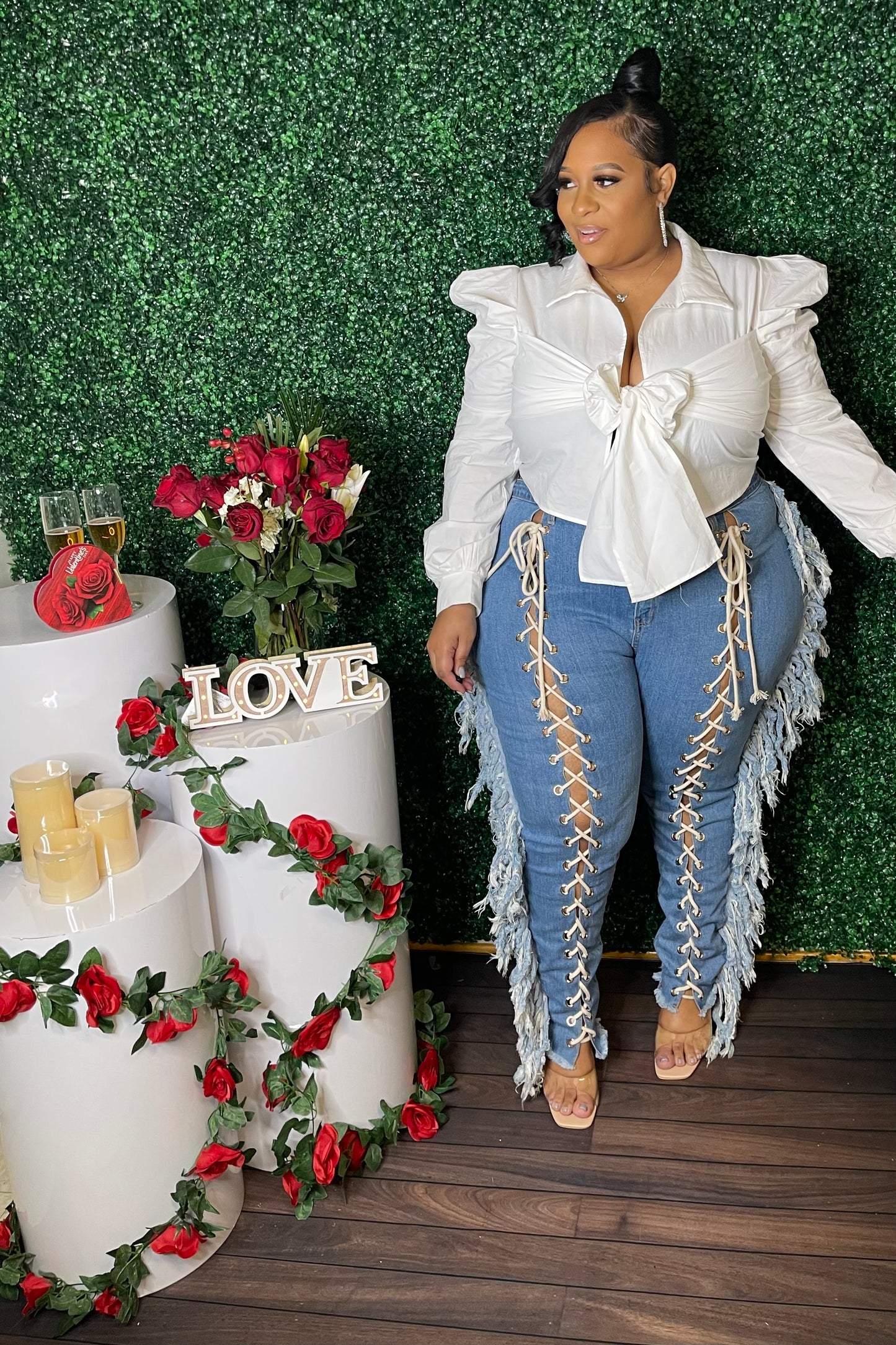 Lace Me Up Jeans