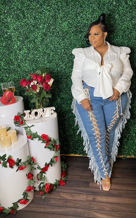 Lace Me Up Jeans